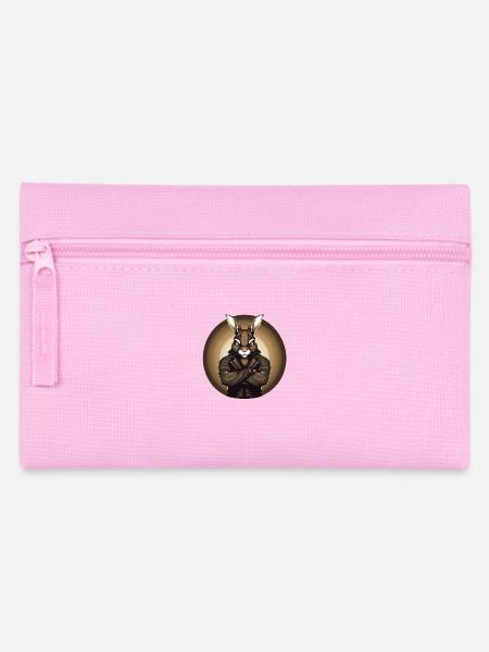 Gangster-Osterhase - Federtasche - Rosa