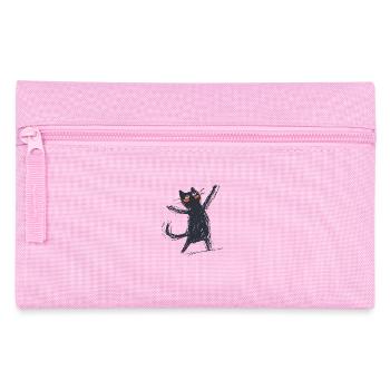 Singende Katze – Musik & Lebensfreude - Federtasche - Rosa - Vorne