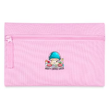 anxiety control center funny anxiety awereness - Pencil Case - pink - Front