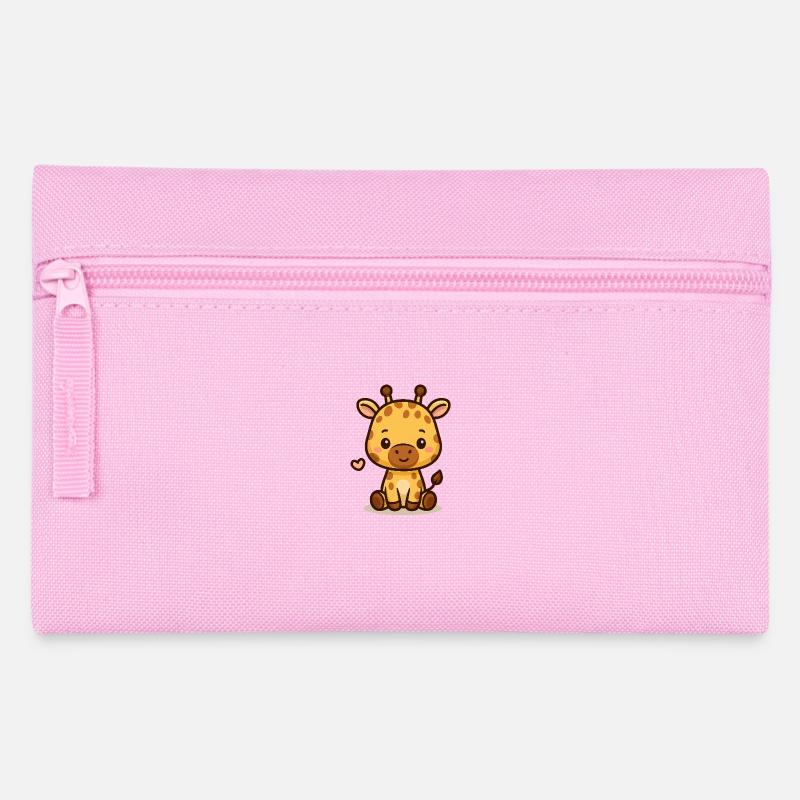 Little Giraffe – Cute & Friendly - Pencil Case - pink