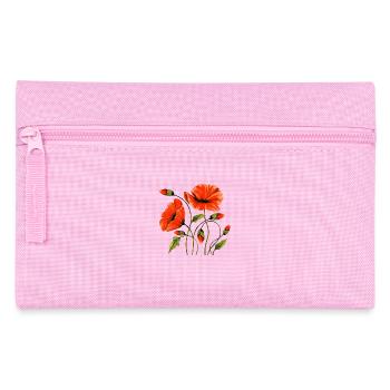 Blumen - Federtasche - Rosa - Vorne