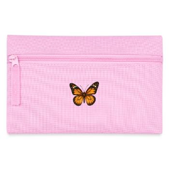 Papillons monarques – délicats et majestueux - Trousse - rose - Devant