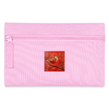 Songbird Branch Filigree Reds Drawing Cute - Pencil Case - pink - Front