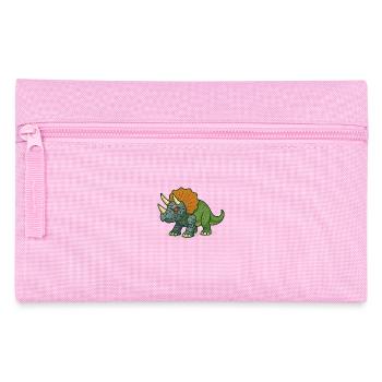 Triceratops Robot Transformation - Pencil Case - pink - Front