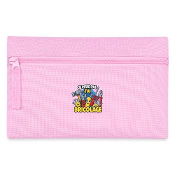 Je peux pas jai bricolage - Trousse - rose - Devant