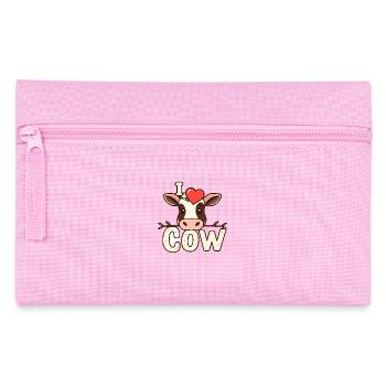 I ❤️ Cow – Un design de vache mignon pour les amoureux des animaux - Trousse - rose - Devant