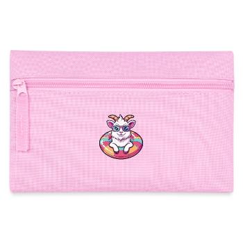 Chèvre de montagne Bande dessinée Cool - Trousse - rose - Devant
