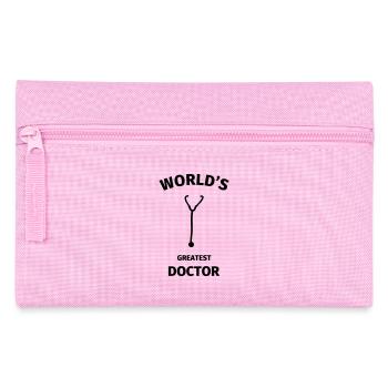 World's Greatest Doctor - Pencil Case - pink - Front