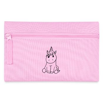 Einhorn knuffig - Federtasche - Rosa - Vorne