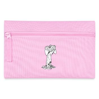 Black and white zombie gamer - Pencil Case - pink - Front