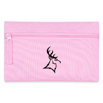 stag vector - Pencil Case - pink - Front
