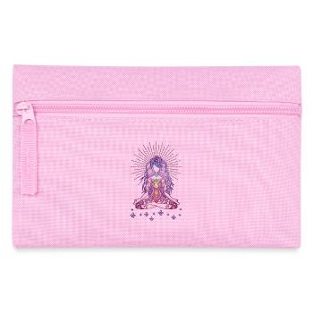 Boho Yoga Style Mädel Happy Mind Happy Life - Federtasche - Rosa - Vorne