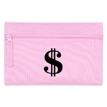 symbole dollar banque banquier - Trousse - rose - Devant