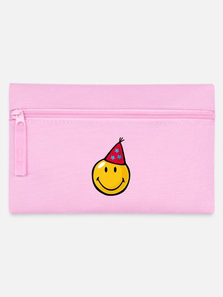 Smiley Birthday Hat - Federtasche - Rosa