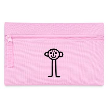 Strichmännchen einfach - Federtasche - Rosa - Vorne