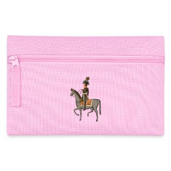 Der König zu Pferd - Federtasche - Rosa - Vorne