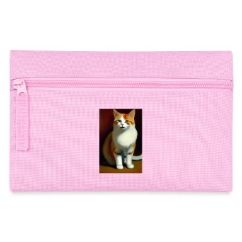 Cat Image - Pencil Case - pink - Front