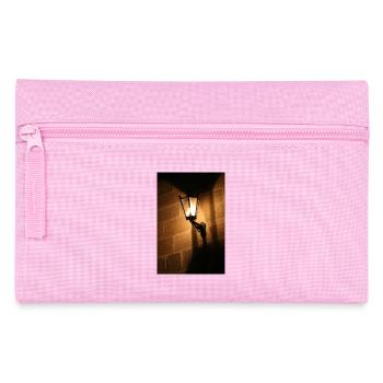 Nachtlaterne an Ziegelwand - Federtasche - Rosa - Vorne
