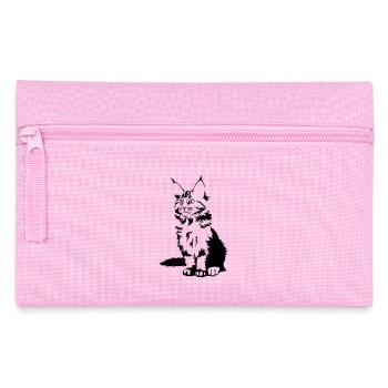 Maine Coon Katze - Federtasche - Rosa - Vorne