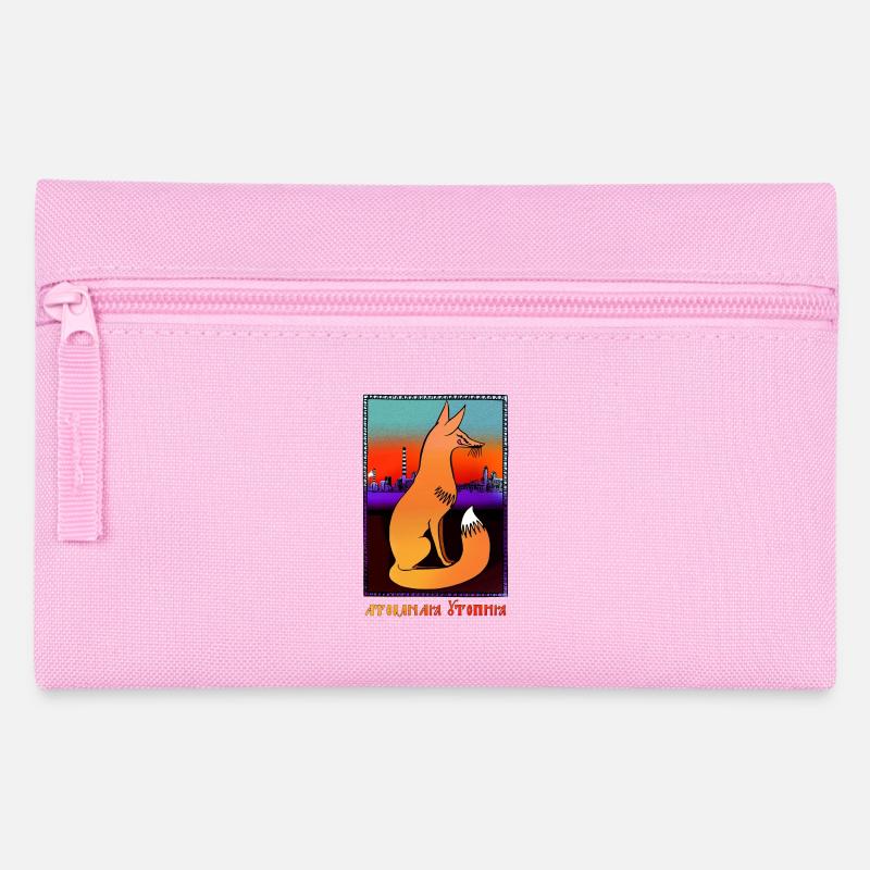Atomic Utopia - Nuclear Fox - Pencil Case - pink
