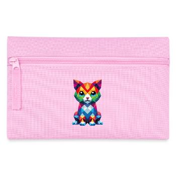 Whisker Pixels theme - Pencil Case - pink - Front