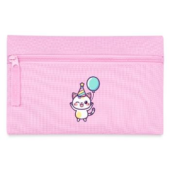 Cat Birthday Baby - Pencil Case - pink - Front
