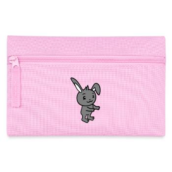 Bunny Hug Bunny Rodent Small Animal Cute - Pencil Case - pink - Front