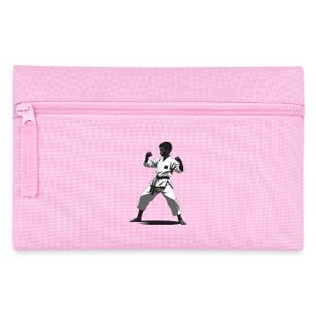 Karaté Enfant Combattant - Arts Martiaux Sports Autocollant - Trousse - rose - Devant
