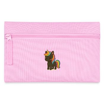 Unicorn with Rainborg Mane - Pencil Case - pink - Front