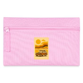 Sunset Ride – 70s Surf Wagon Edition - Pencil Case - pink - Front