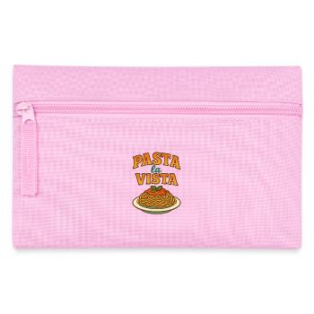 Pasta La Vista Motivational Design - Federtasche - Rosa - Vorne