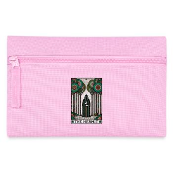 L’Ermite Illustration de la carte de tarot - Trousse - rose - Devant