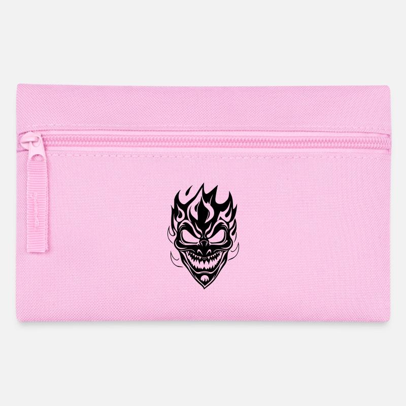 Celestial Moon and Star Silhouette Design - Pencil Case - pink