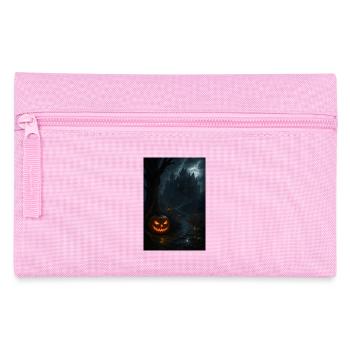 Halloween spooky Kürbis - Federtasche - Rosa - Vorne