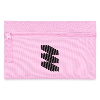geometric lines bauhaus art design - Pencil Case - pink - Front