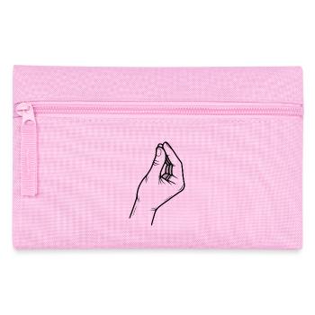 Italienische Handgeste - Italian Sign - Federtasche - Rosa - Vorne