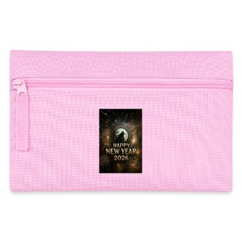 Mondwolf Neujahr 2026 - Federtasche - Rosa - Vorne