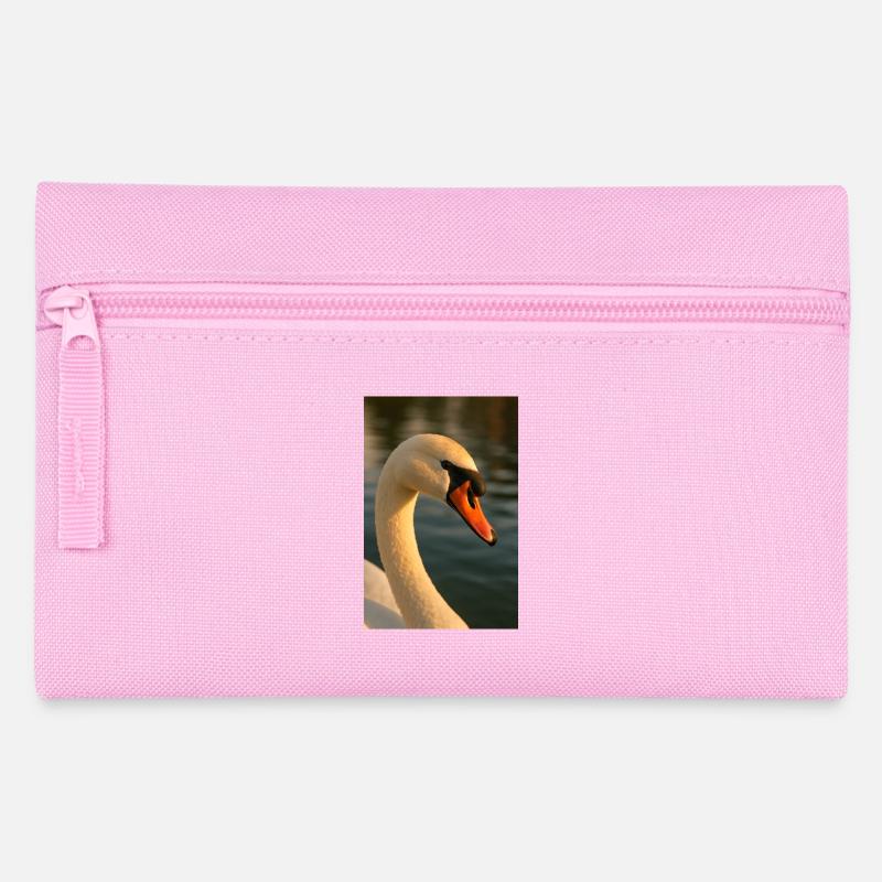 Bird - Swan - Pencil Case - pink