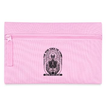 Pathology Forensic Medicine Saying Latin Skeleton - Pencil Case - pink - Front