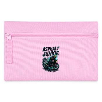 Asphalt Junkie - Motorcycle - Pencil Case - pink - Front
