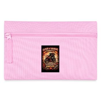 Love & Motorcycle: Ride Forever - Federtasche - Rosa - Vorne