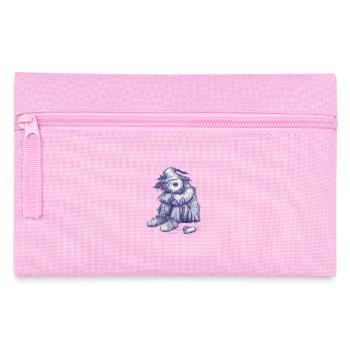Sad shaggy scarecrow has lost heart - Pencil Case - pink - Front