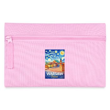 Varsovie, Pologne - Trousse - rose - Devant