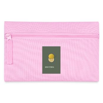 Serve It Fresh Tennis Zitronen Design - Federtasche - Rosa - Vorne