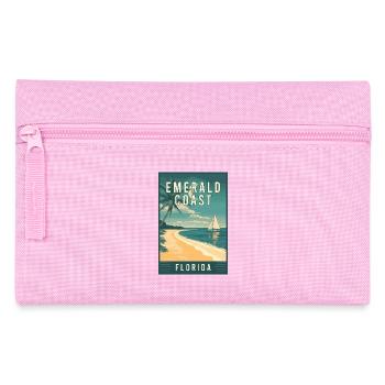 Erleben Sie die atemberaubende Emerald Coast in Florida - Federtasche - Rosa - Vorne