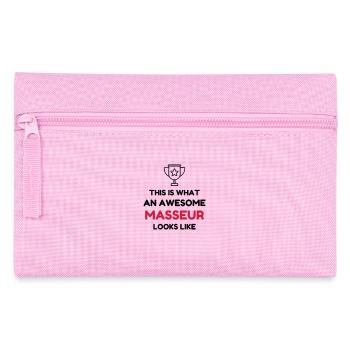 Massage Masseur Masseuse Work Job Travail - Pencil Case - pink - Front