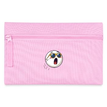 Anthropomorphisierter Tennisball mit Sonnenbrille - Federtasche - Rosa - Vorne