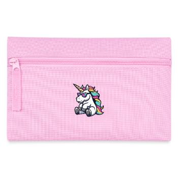 Licorne Bande Dessinée Cool - Trousse - rose - Devant