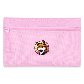 Fox Comic Cool Summer - Pencil Case - pink - Front