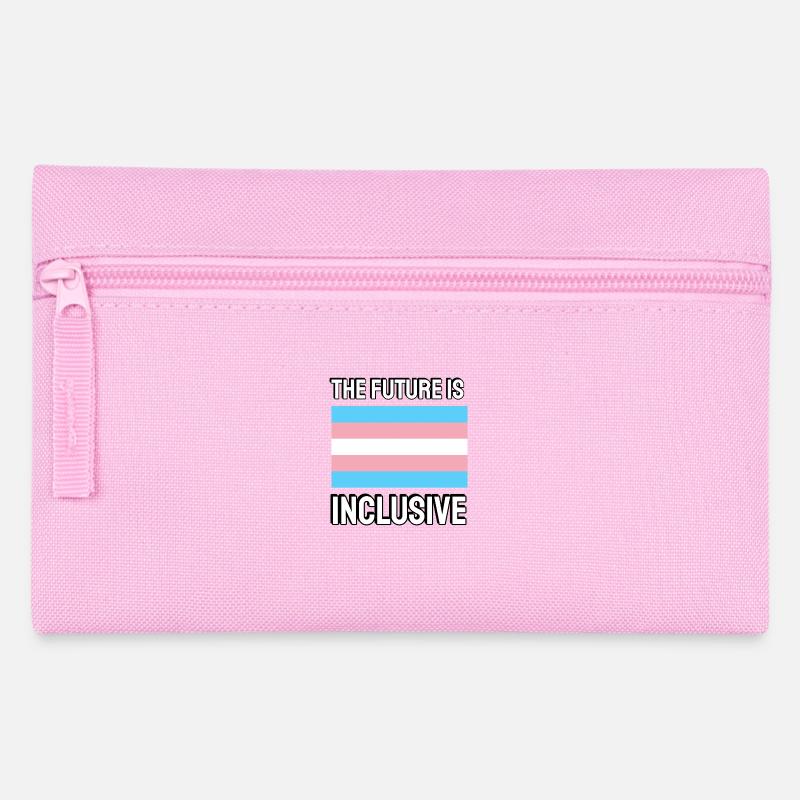 The Future is Inclusive Trans Flag Pride - Pencil Case - pink